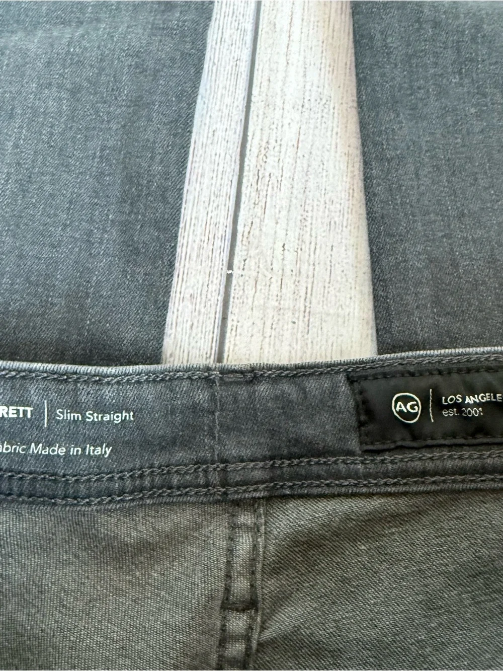 AG Adriano Goldschmied Everett Slim Straight Grey Jeans 30 X 32